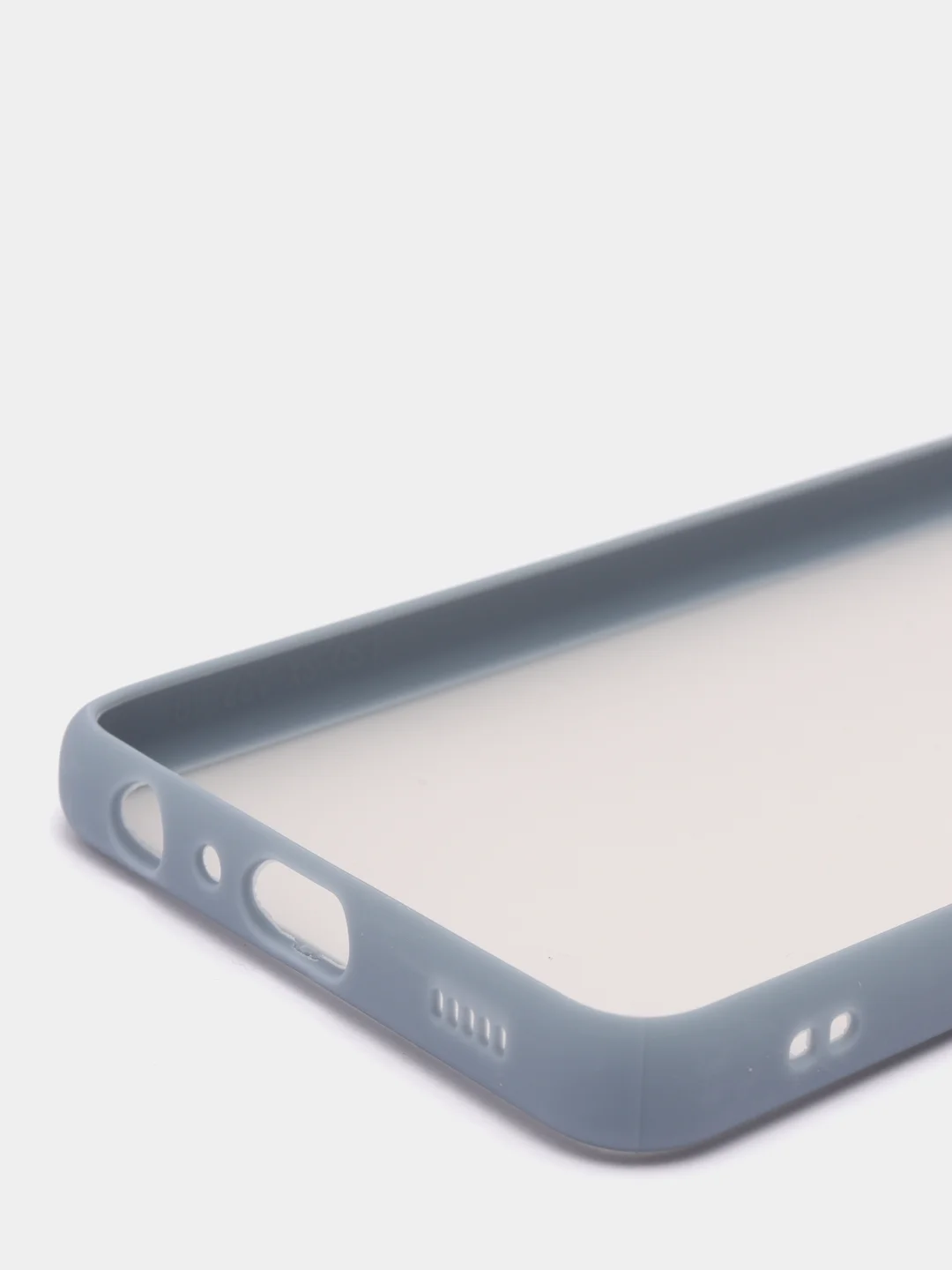 Синий меланж чехол для Samsung Galaxy A32 4G, Галакси А32, пластиковый матовый с цветными кнопками
