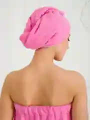 Розовый набор для сауны женский, махровый, разные цвета, XL-3XL(50-58)