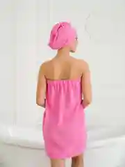 Розовый набор для сауны женский, махровый, разные цвета, XL-3XL(50-58)
