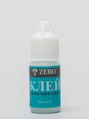 Клей для наращивания ногтей и типсов с кистью Zebo Professional