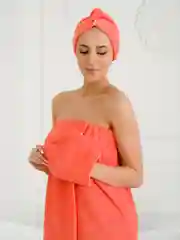 Набор для сауны женский, махровый, разные цвета, XL-3XL(50-58)