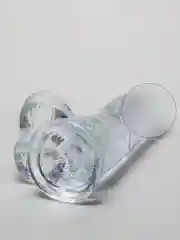 Прозрачный фаллоимитатор реалистичный, на присоске