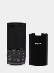 Корпус для Nokia X3-02 со средней частью и клавиатурой, черный