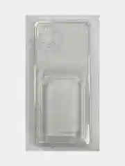 Чехол для Samsung A22 с карманом для карт (Card Holder) прозрачный