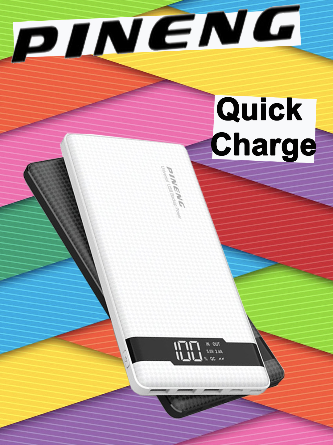 Повербанк Power bank Pineng PN-962, 20000 мАч с функцией Quick Charge быстрой  зарядкой купить по цене 1740 ₽ в интернет-магазине KazanExpress