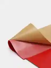 Красный кожа искусственная для рукоделия, самоклеящаяся