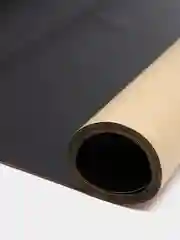 Черный кожа искусственная для рукоделия, самоклеящаяся