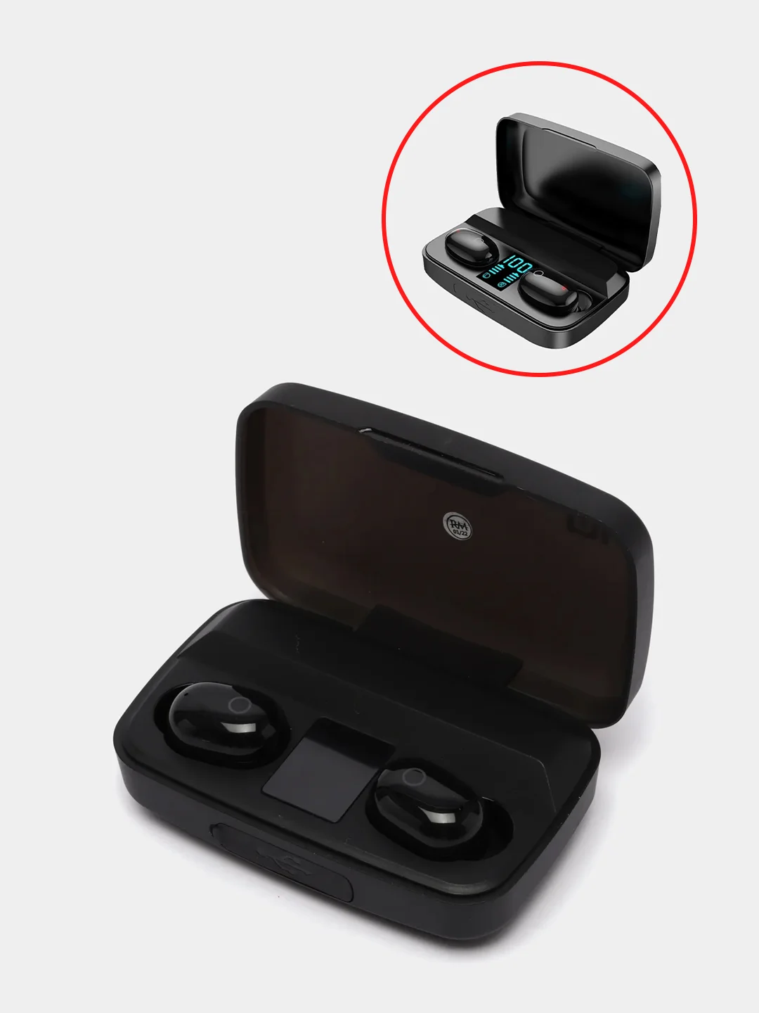 Черный беспроводные наушники EARbuds A10S, c powerbank