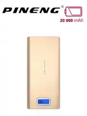 Золотой внешний аккумулятор Power Bank Pineng PN-989, 20000 мАч