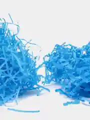 Темно-синий наполнитель бумажный для коробок, стружка "Цветная бумага"