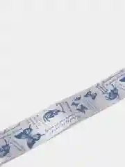 Серый атласная лента с рисунком "Бабочки и надписи" 25 мм отрезы по  2 м
