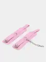 Розовый наручники для БДСМ, с мехом