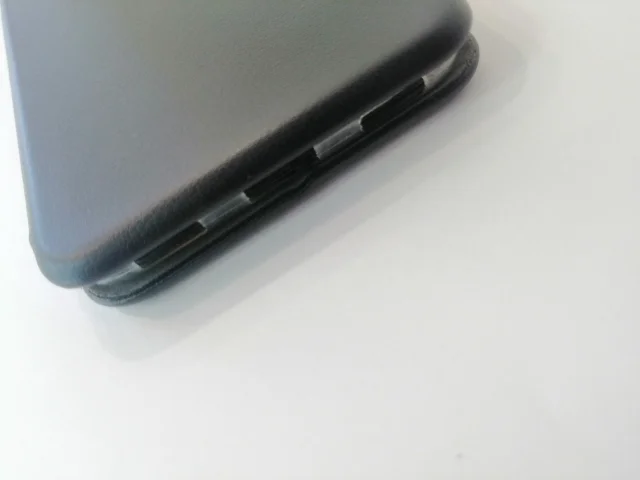 Тёмно-серый чехол-книга Huawei Y5 17 магнитный с подставкой с визитницей