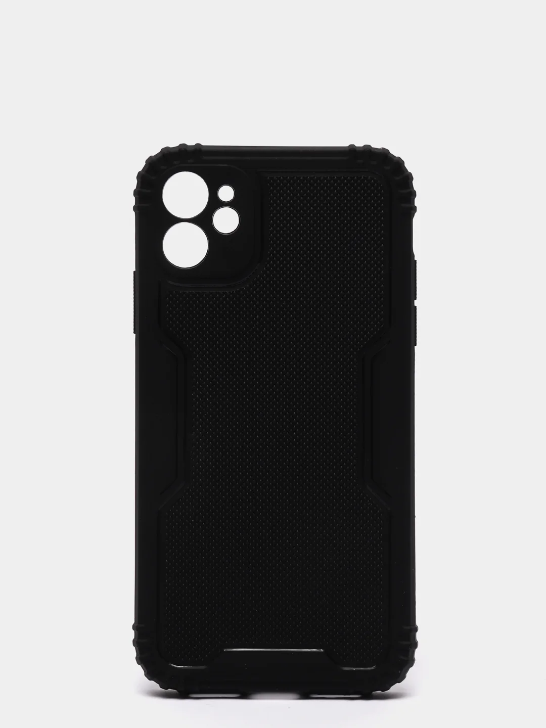 Черный чехол для iPhone 11, 12, 13, 13 Pro, 13 Pro Max, силикон