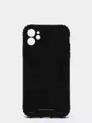 Черный чехол для iPhone 11, 12, 13, 13 Pro, 13 Pro Max, силикон
