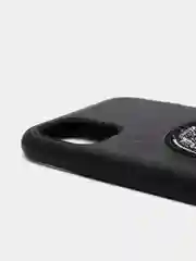 Тёмно-серый чехол для iPhone 11, 12, XR, силикон-эко кожа с картинкой / рисунком