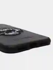 Тёмно-серый чехол для iPhone 11, 12, XR, силикон-эко кожа с картинкой / рисунком