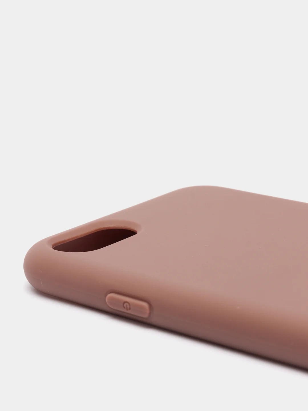 Коричневый чехол силиконовый для iPhone 8, 7