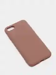 Коричневый чехол силиконовый для iPhone 8, 7