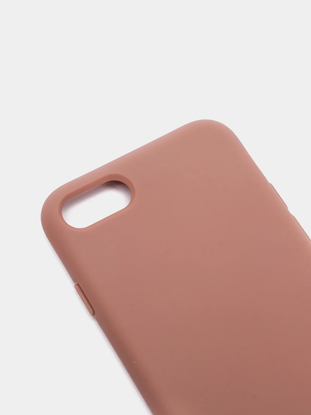 Коричневый чехол силиконовый для iPhone 8, 7