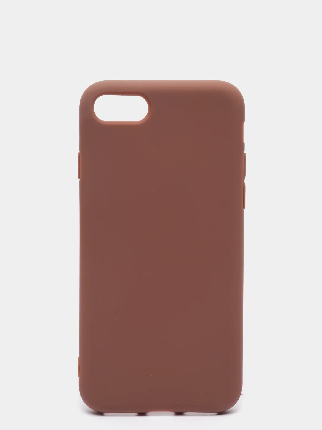 Коричневый чехол силиконовый для iPhone 8, 7