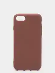 Коричневый чехол силиконовый для iPhone 8, 7