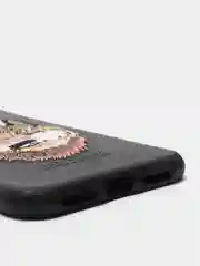Угольный чехол для iPhone 11, 12, XR, силикон-эко кожа с картинкой / рисунком