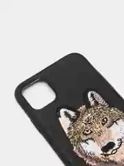 Угольный чехол для iPhone 11, 12, XR, силикон-эко кожа с картинкой / рисунком