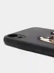Угольный чехол для iPhone 11, 12, XR, силикон-эко кожа с картинкой / рисунком
