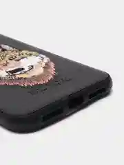 Угольный чехол для iPhone 11, 12, XR, силикон-эко кожа с картинкой / рисунком