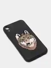 Угольный чехол для iPhone 11, 12, XR, силикон-эко кожа с картинкой / рисунком
