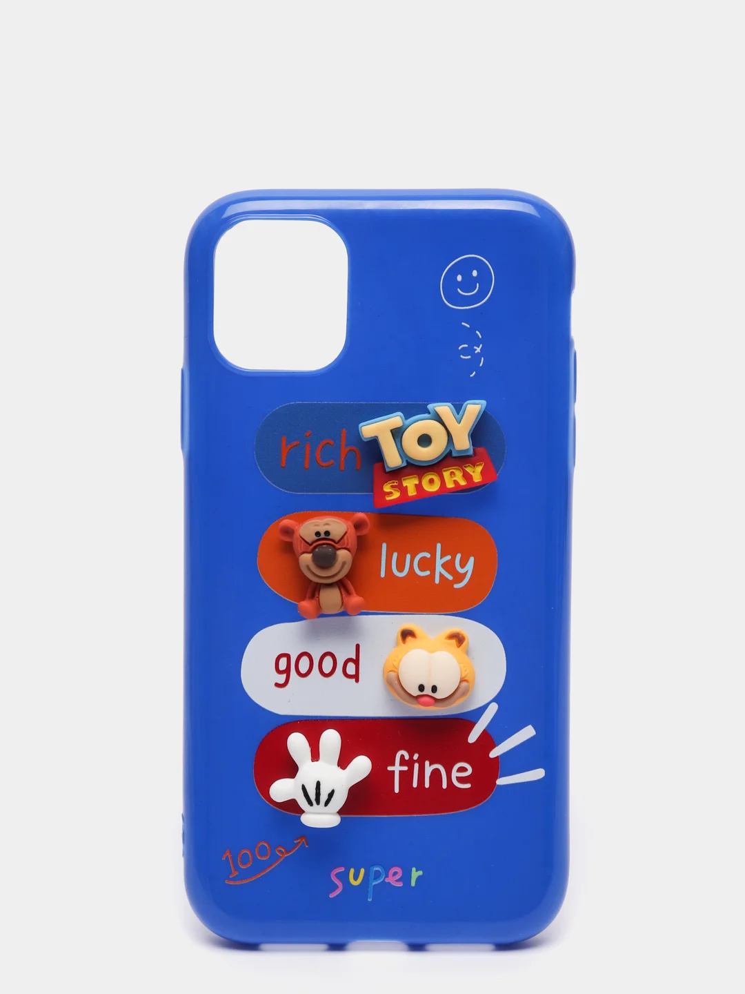 Синий чехол на iPhone