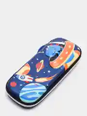 Голубой пенал школьный, детский, 3D