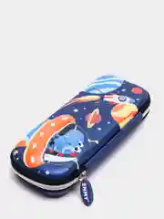 Голубой пенал школьный, детский, 3D
