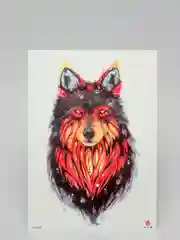 Кремовый временная татуировка "Лисы, волки, тигры", 21*15 см