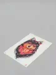 Кремовый временная татуировка "Лисы, волки, тигры", 21*15 см