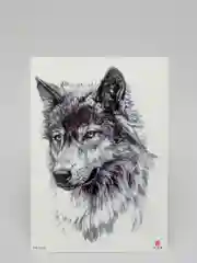 Лавандовый временная татуировка "Лисы, волки, тигры", 21*15 см