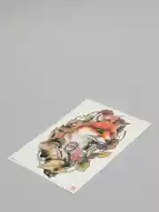Мятный временная татуировка "Лисы, волки, тигры", 21*15 см