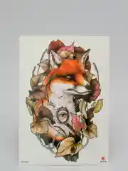 Мятный временная татуировка "Лисы, волки, тигры", 21*15 см