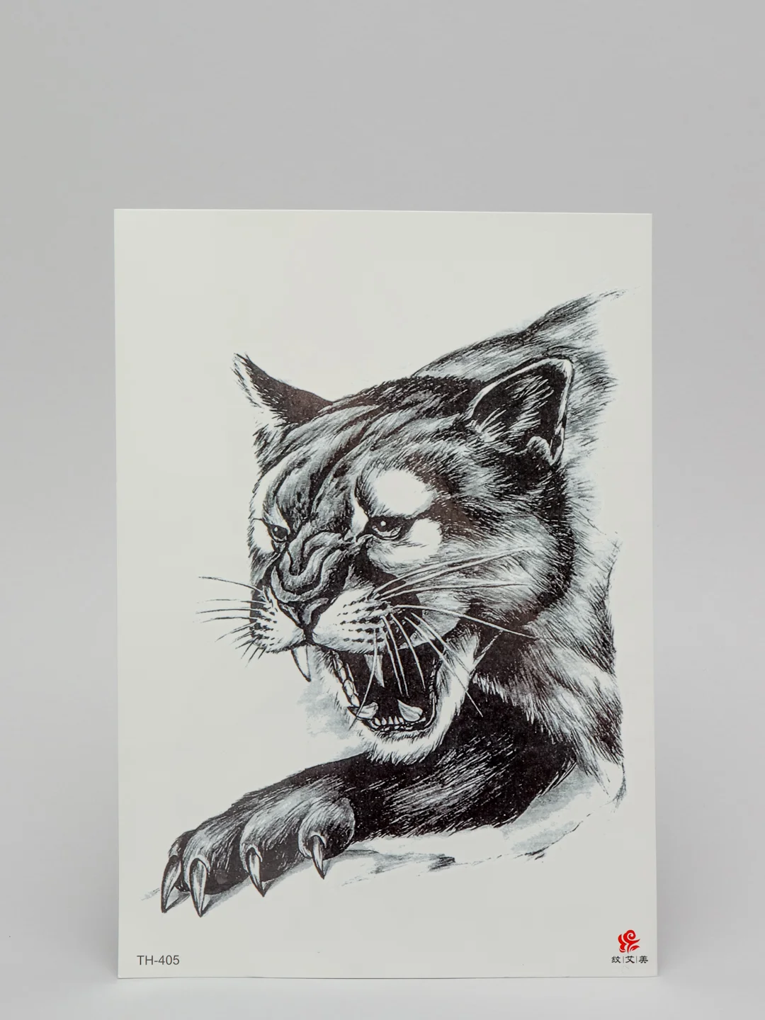 Конфетный временная татуировка "Лисы, волки, тигры", 21*15 см