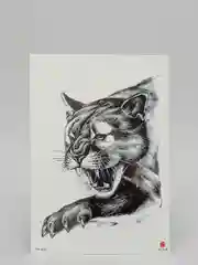 Конфетный временная татуировка "Лисы, волки, тигры", 21*15 см