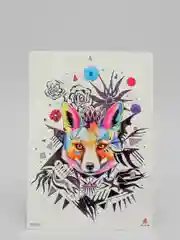 Бронзовый временная татуировка "Лисы, волки, тигры", 21*15 см
