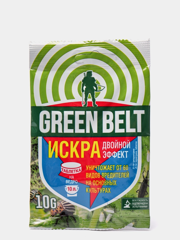 Искра таблетка, 10 гр от вредителей (тля, моль, плодожорка, колорадский жук и др.)