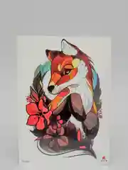 Аметистовый временная татуировка "Лисы, волки, тигры", 21*15 см