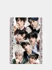 Бордовый плакаты BTS K-POP постеры