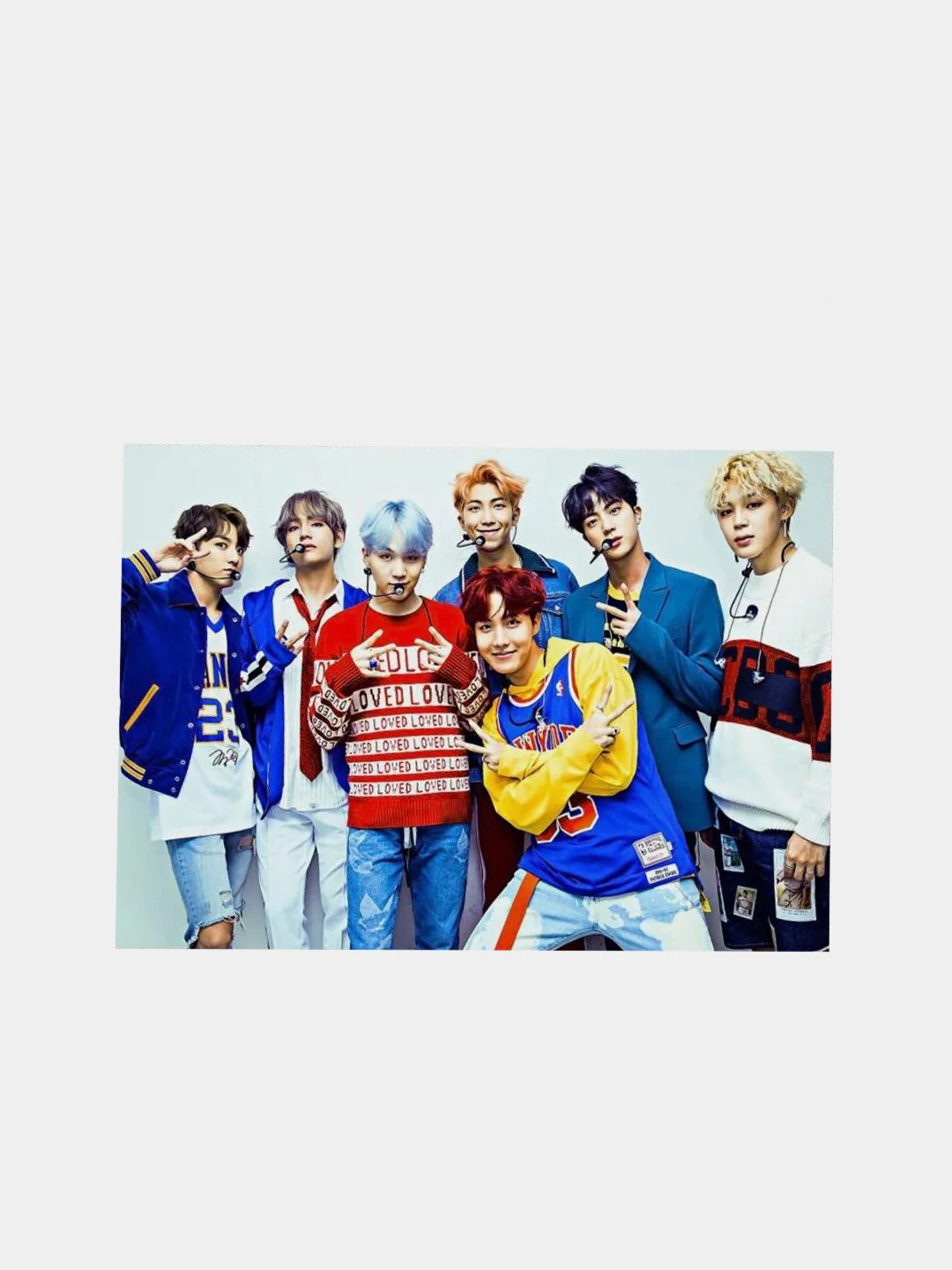 Розовый плакаты BTS K-POP постеры