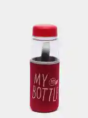 Красный бутылка для воды "My bottle" в чехле