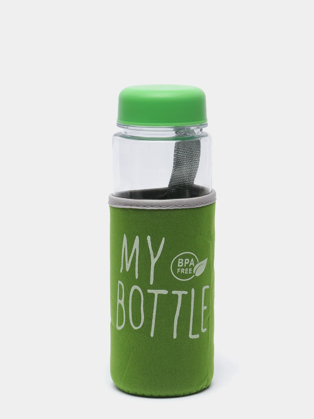 Лайм бутылка для воды "My bottle" в чехле