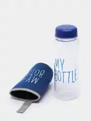 Синий бутылка для воды "My bottle" в чехле