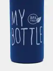 Синий бутылка для воды "My bottle" в чехле